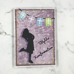 Designpapir Lilla Stjerneregn 30,5 x 30,5 cm - Luna Hobby