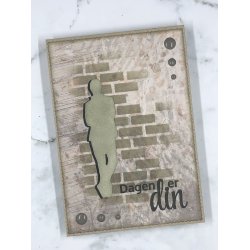 Designpapir Beige Gitter 30,5 x 30,5 cm - Luna Hobby