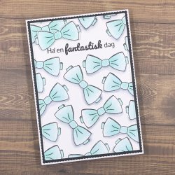 Barto Design Akrylstempler Slips og butterfly med tekst ST11