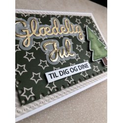 Akrylstempler Juletrer m. stub - Barto Design ST23