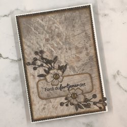 Designpapir Beige Gitter 30,5 x 30,5 cm - Luna Hobby