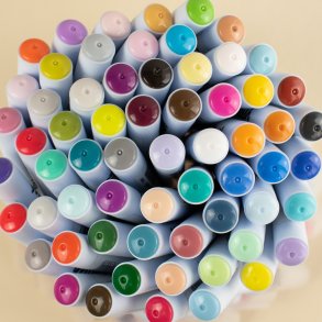 Water Color Brush Three Scoops