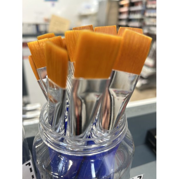 Hobby Pensel Flad - Syntetisk- Lineo 