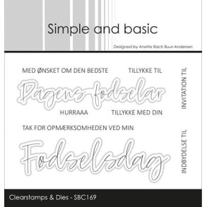 Sæt med die og stempel