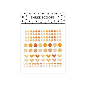 Enamel dots - orange nuancer