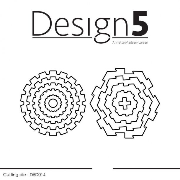 Die "Gears &amp; Game Pieces" D5D014 Design5 D17