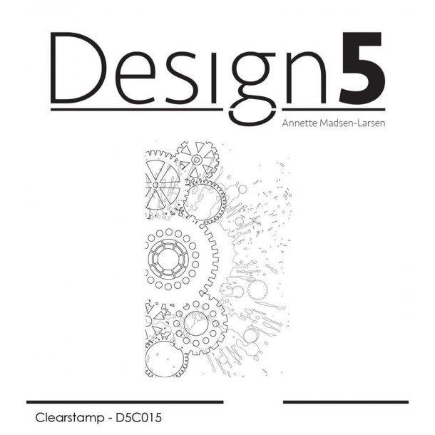 Design5 Akrylstempel Mixed Media Gears D5C015 ST24