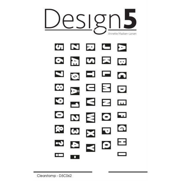 Akrylstempel "Box Alphabet" D5C062 Design5 ST30