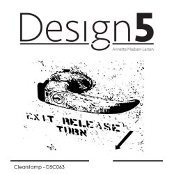 Akrylstempel "Mixed Media - Exit Release" D5C063 Design5 ST24