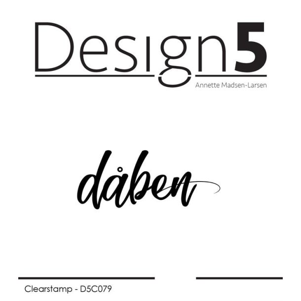 Akrylstempel "dben" D5C079 Design5 ST18