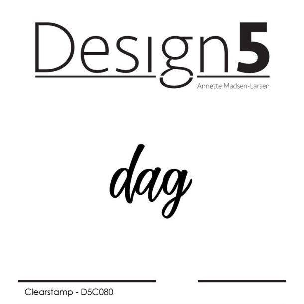 Akrylstempel "dag" D5C080 Design5 ST27