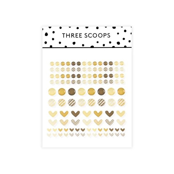 Enamel dots - brune nuancer