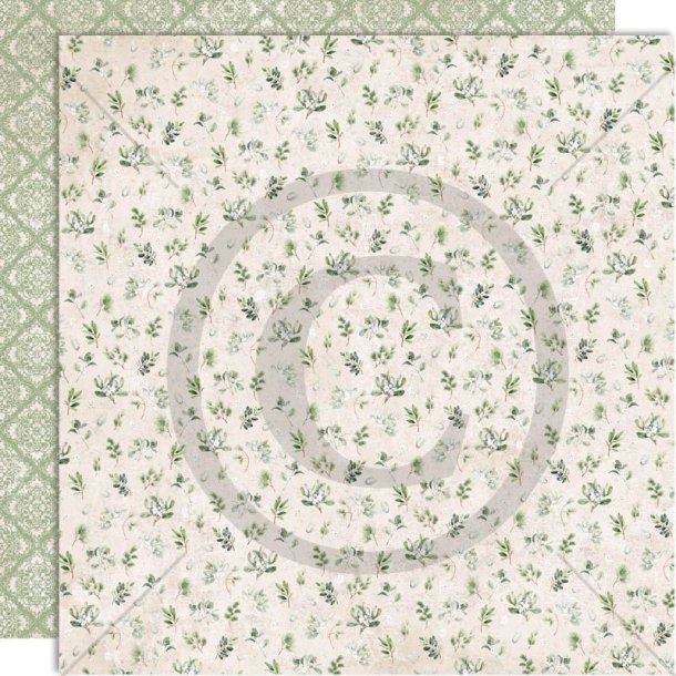 Papirdesign mnsterpapir 12 x 12" Julegrnn