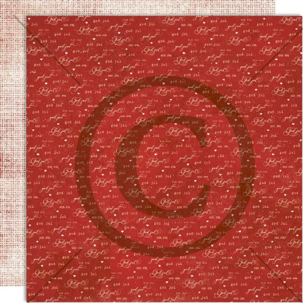 Papirdesign mnsterpapir 12 x 12" Juletradisjon