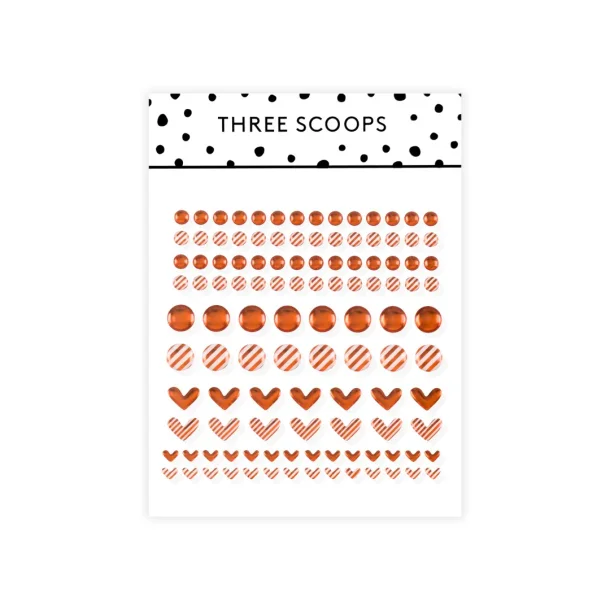 Enamel dots - kobber