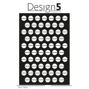Design5 Stencil Large Dots D5S034 A5 D15