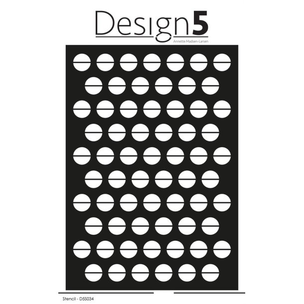 Design5 Stencil Large Dots D5S034 A5 D15