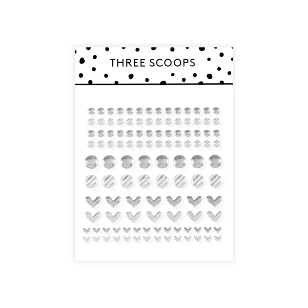 Enamel dots - s�lv