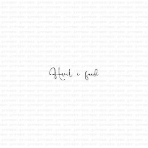 Gummistempel Hvil i fred gummiapan ST16