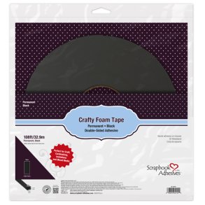  Crafty Foam Tape Black 32,9m 1mm tyk