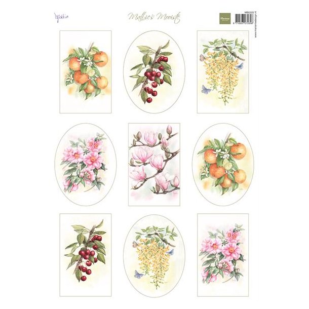 Klippeark Marianne Frugt &amp; blomster M1