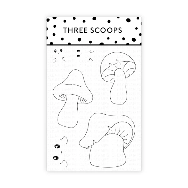 Three Scoops stempel Paddehatte ST15