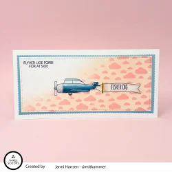 Three Scoops Akrylstempel Fly - God rejse