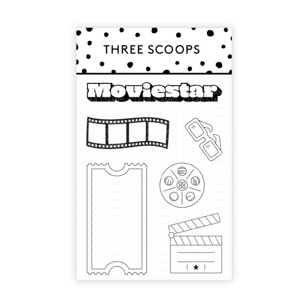 Akrylstempel Moviestar Three Scoops