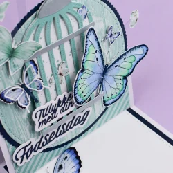 Akrylstempel Sommerfugl - svrmer for dig Three Scoops