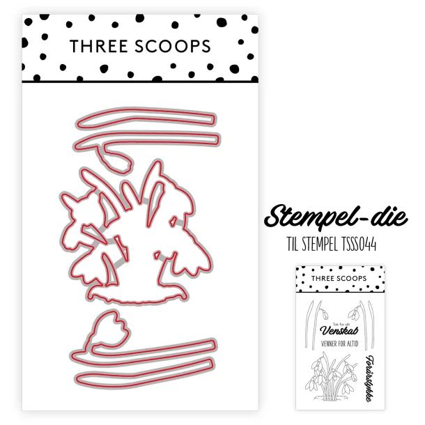 Three Scoops stempel die: Vintergk