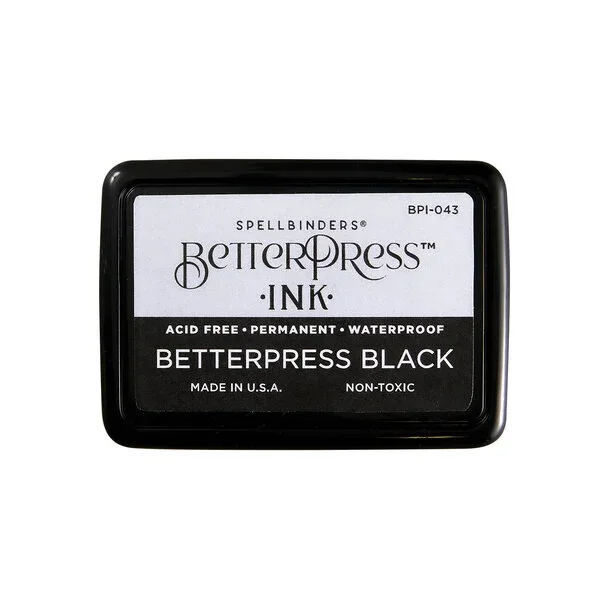 Full Size BetterPress Black Ink Pad (BPI-043)