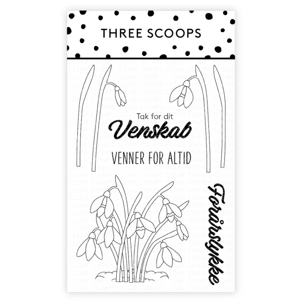 Three Scoops akrylstempel Vintergk