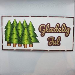 Akrylstempler Juletrer m. stub - Barto Design ST23