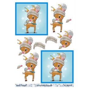 3D ark Barto D�dyr med vinterhue M11