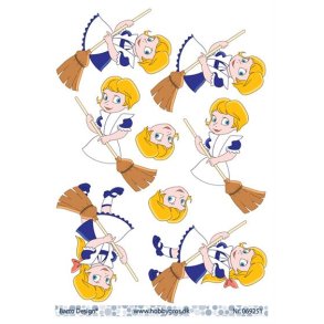 3D ark Barto Pige med fejekost M30