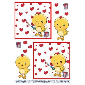 3D ark Barto Kylling maler hjerter M2