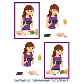 3D ark Barto Pige med morgenmad M5