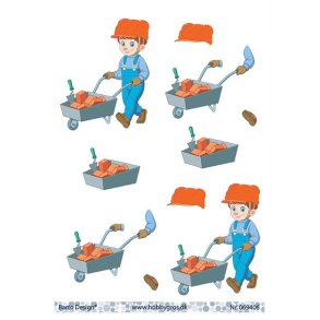 3D ark Barto H�ndv�rker med trilleb�r M23