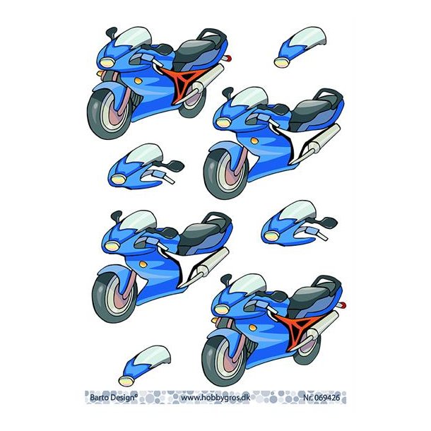 3D ark Barto Motorcykel M13