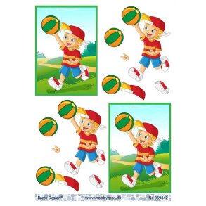 3D ark Barto Dreng med bold M36