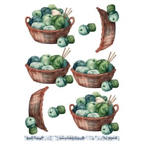 3D ark BArto Strikkegarn i kurv M36