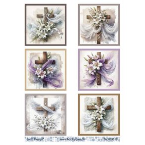 Klippeark Barto Kors med blomst M20