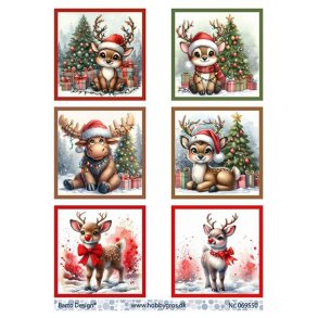 Klippeark Barto Dyr med nissehuer M11