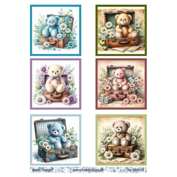 Klippeark Barto Bamse i kuffert M38