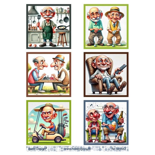 Klippeark Gamle m�nd Barto design M25