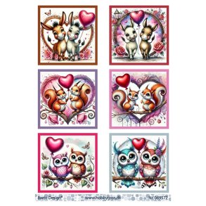 Klippeark Dyr med hjerter Barto Design M32