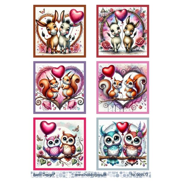 Klippeark Dyr med hjerter Barto Design M32