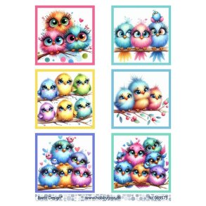 Klippeark Farvede fugle Barto Design M32