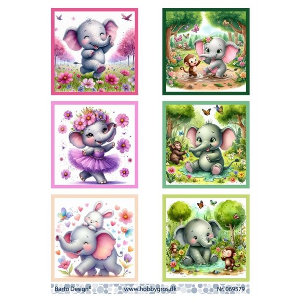 Klippeark Elefanter Barto Design M32
