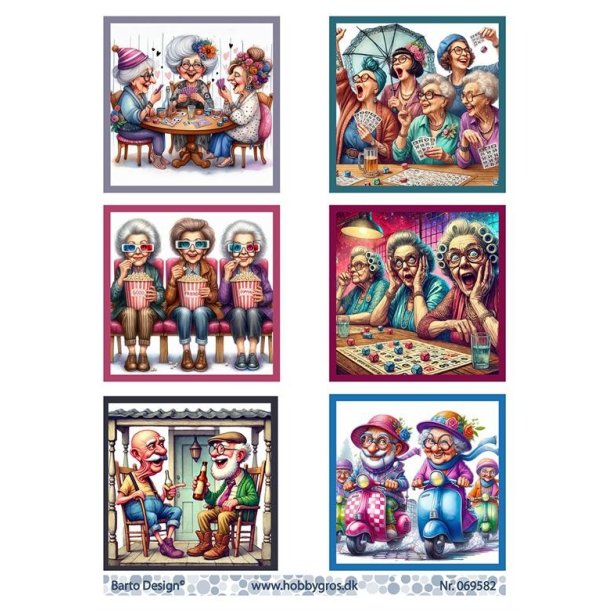Klippeark sjove �ldre mennesker Barto Design